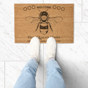 Bee Pure Raw Honey Welcome Fiber Doormat