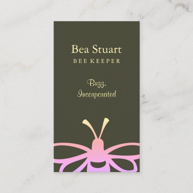 Bee Rainbow Business Card (Front)