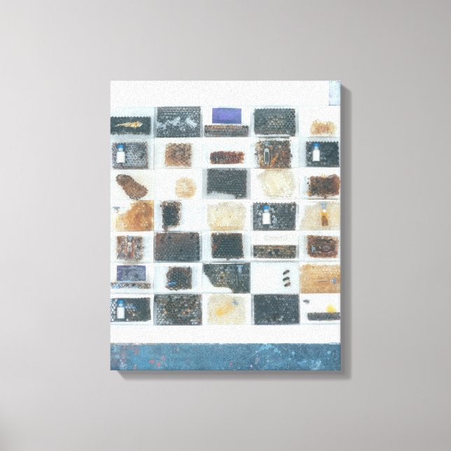 Bee resin casts canvas print (Front)
