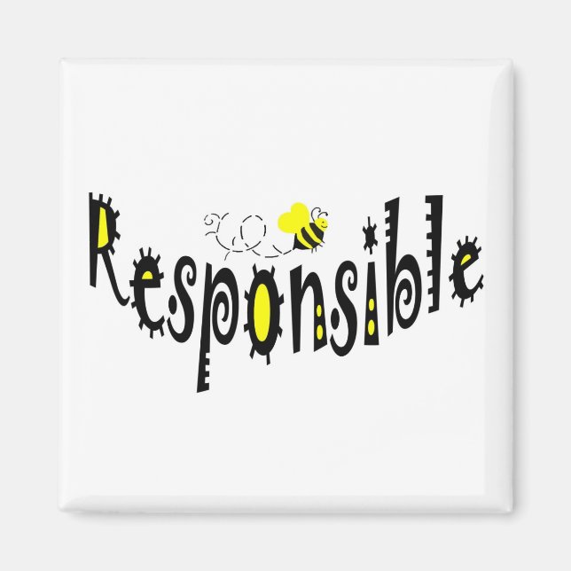 Bee  Responsible magnet (Front)