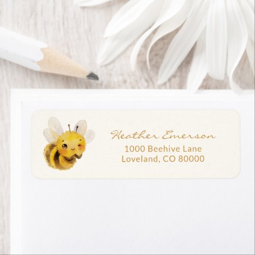 Bee Return Address label