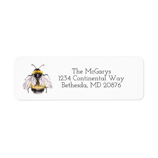 Bee return address labels (Front)