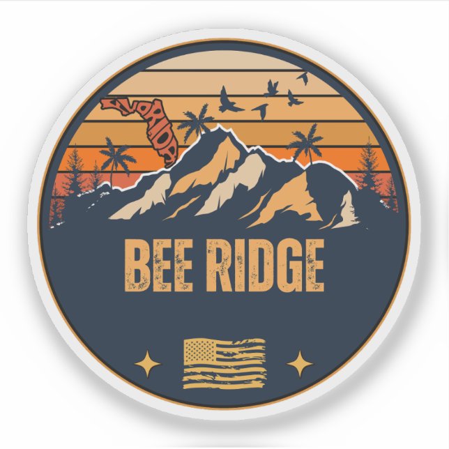 Bee Ridge, Florida  Sticker (Front)