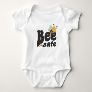 Bee safe Cute sleeping Bumblebee design Baby Bodysuit
