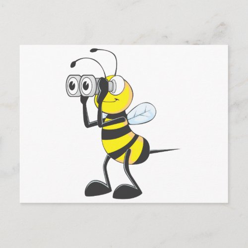 Bee Searching Postcard