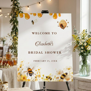 Bee she found her honey Bridal shower welcome sign