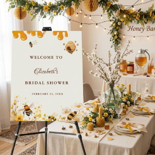 Bee she found her honey Bridal shower welcome sign