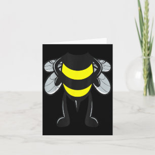 Bee Shirt Adult Men Women Kids Bumblebee Costume Card