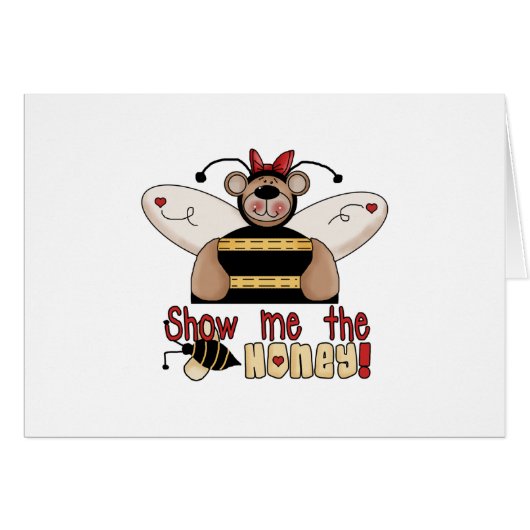 Bee Show Me the Honey Cards (Front Horizontal)