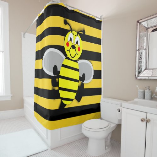 Bee Shower Curtain