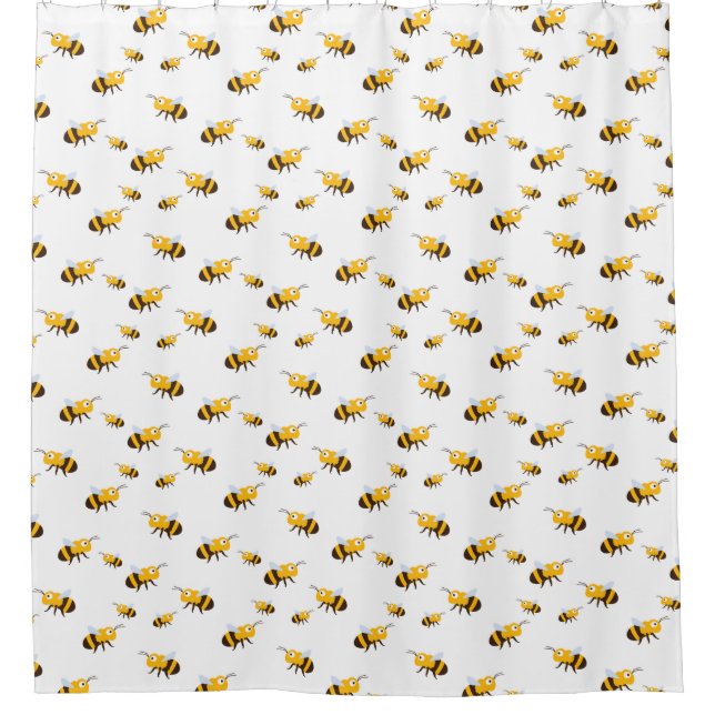 Bee Shower Curtain (Front)
