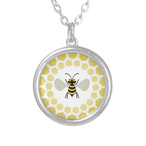 Bee Silver Plated Necklace