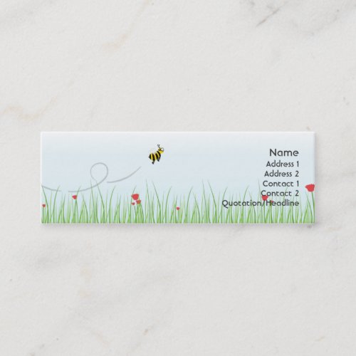Bee - Skinny Business Card Template