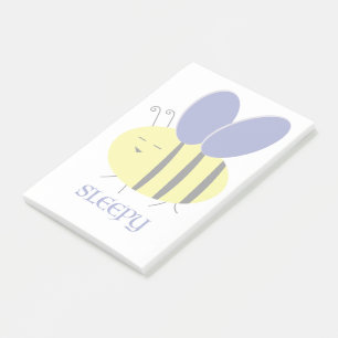 Bee Sleepy Post-it Notes
