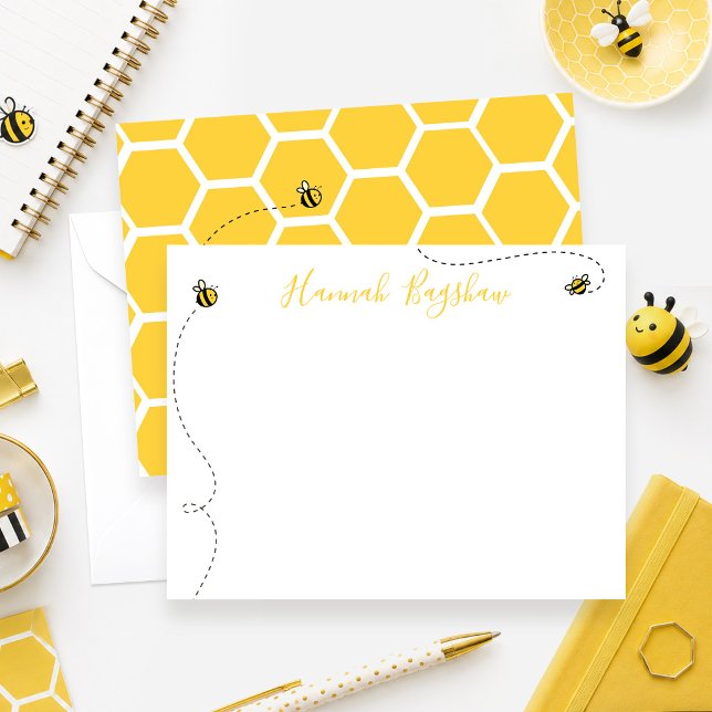 Bee Stationery Set Note Card (Creator Uploaded)
