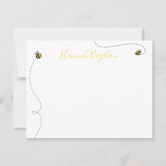 Bee Stationery Set Note Card