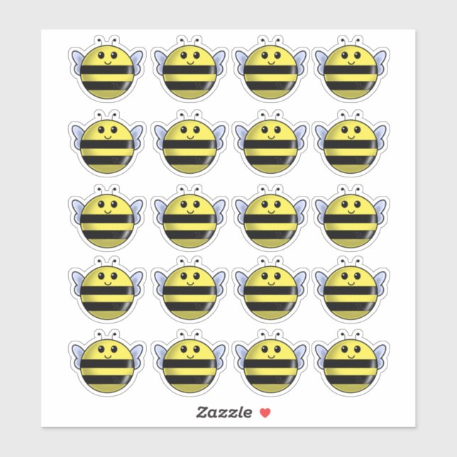 Bee Sticker (Sheet)