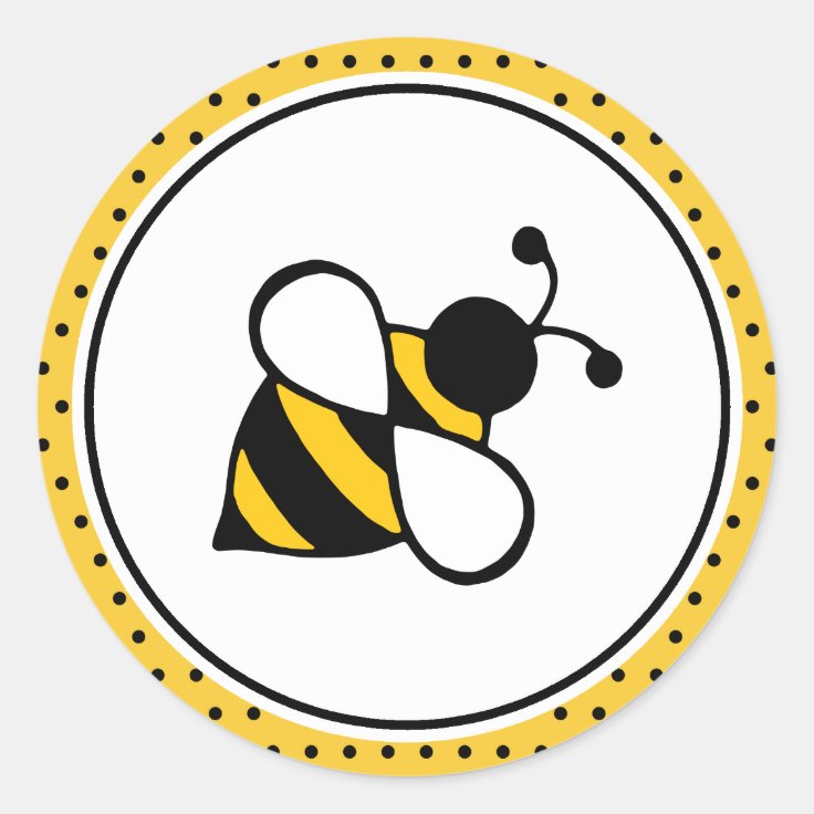 Bee Stickers Zazzle