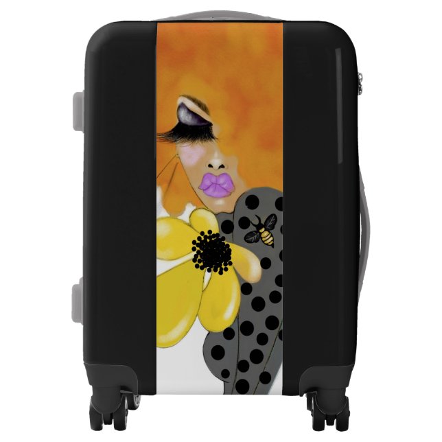 Bee Still Luggage BLK (Front)
