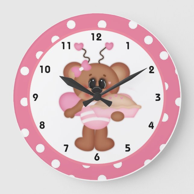 Bee Still My Heart Valentine's Day Clock d8 (Front)