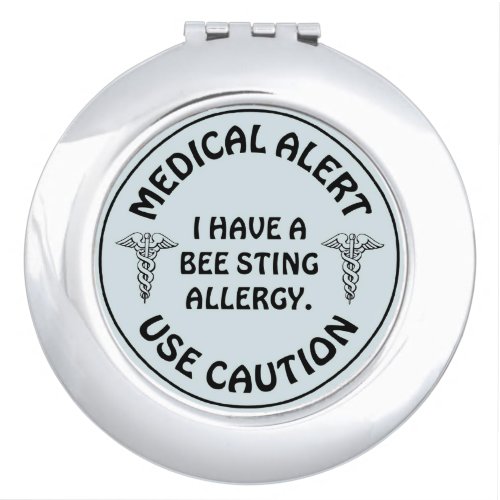 BEE STING ALLERGY COMPACT MIRROR