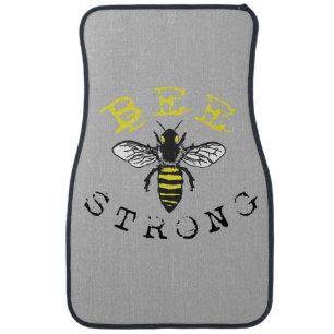 Bee Strong Car Floor Mat