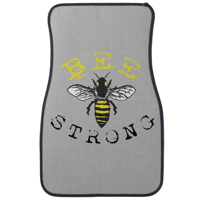 Bee Strong Car Floor Mat (Front)