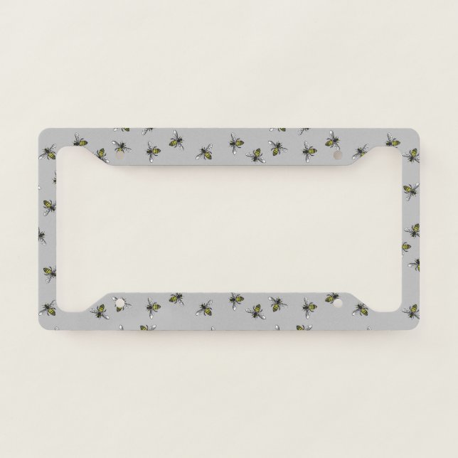 Bee Strong License Plate Frame (Front)
