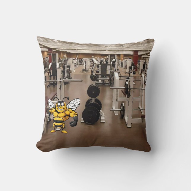Bee Strong!  Throw Pillow (Front)