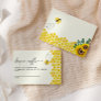 Bee & Sunflower Diaper Raffle  Enclosure Card