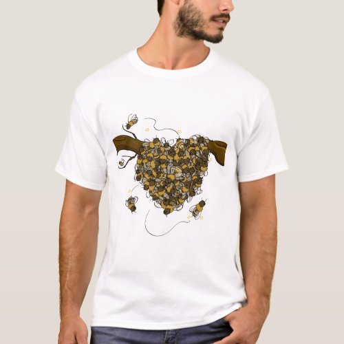 Bee Swarm _ Heart Swarm T_Shirt