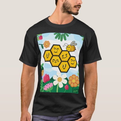 Bee swarm Simulator Nature  Graphic  T_Shirt