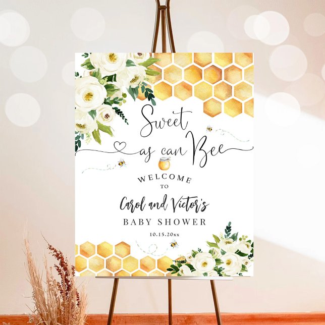 Bee Sweet As Can Bee Baby Sprinkle Welcome Sign (Creator Uploaded)
