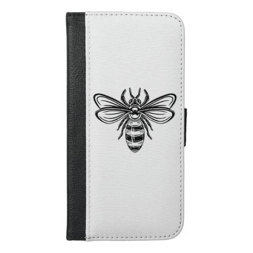 Bee T-Shirt High-Top Sneakers Keychain Patch Case- iPhone 6/6s Plus Wallet Case