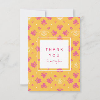 Bee Thank You Card
