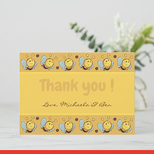 Bee thank you cards, Cute Bumblebee Gender neutral