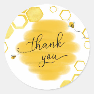 Bee Thank You Favor Sticker