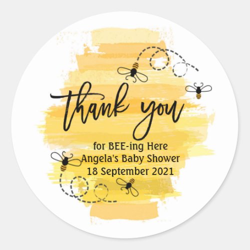 Bee Thank You for bee_ing here thank you Sticker