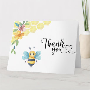 Bee thank you for beeing here card