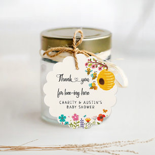 Bee thank you for beeing here favor tags