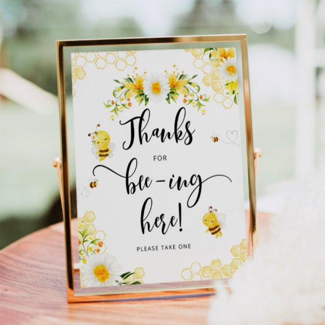 Bee thank you for beeing here sign (Creator Uploaded)