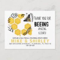 bee thank you Real estate Open House Pop by