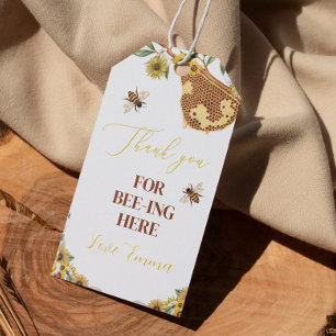 Bee Thank You Tag Birthday Baby Shower