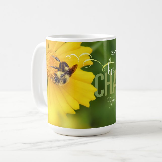 Bee the Change Coffee Mug (Front Left)