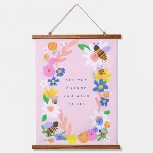 Bee the Change Hanging Tapestry