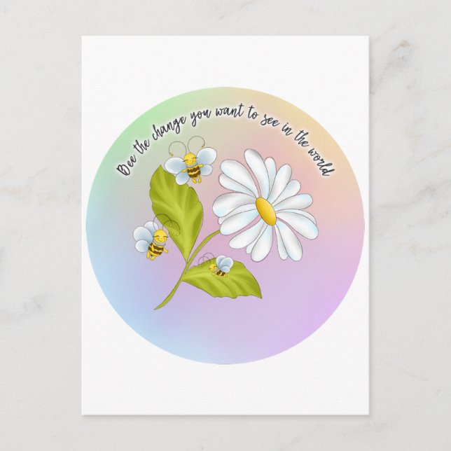 Bee the Change Postcard (Front)