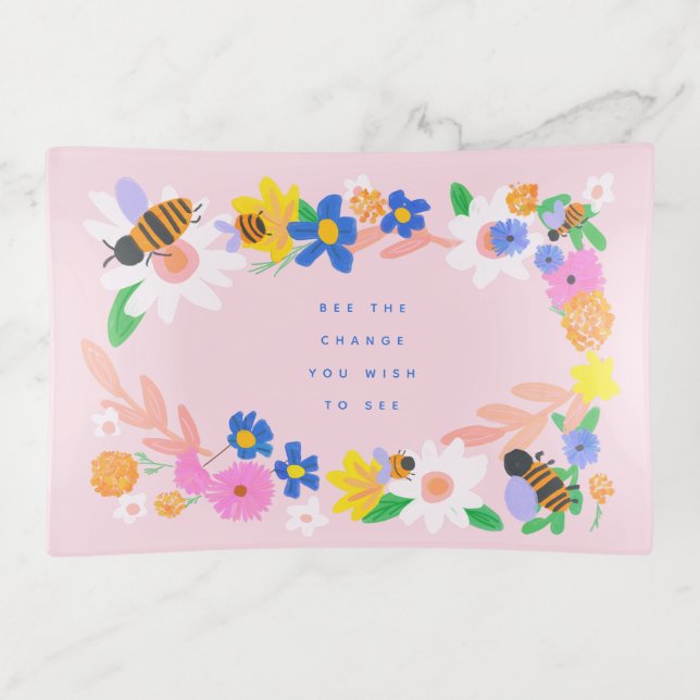 Bee the Change Trinket Tray (Front)