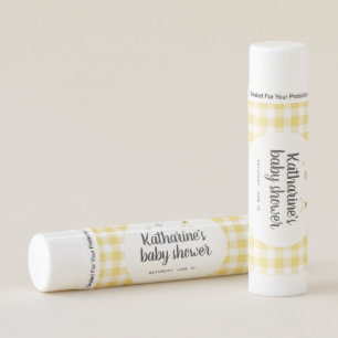 Bee Theme Baby Shower Favor Lip Balm Chapstick