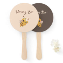 Bee Theme Baby Shower Mommy and Daddy Game Fan