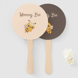 Bee Theme Baby Shower Mommy and Daddy Game Fan